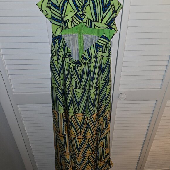 NWOT Multicolor Spaghetti Strap Maxi Dress - Picture 7 of 7